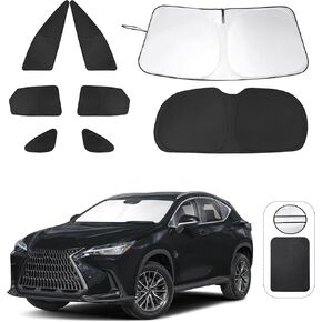 8PCS YYCKE Window Shades for NX NX250 NX350 NX350h NX450h+ 2022-2025 for Lexus Accessories Car Side Full Windows Rear Triangular Windshield Sun Shade Sun UV Rays