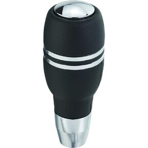 Lunsom Aluminium Alloy Shift Knob, Gear Shifter Head Leather Lever Stick Shifter Handle Type R Shifting Knobs Fit Most Manual Transmission Vehicle (Red)