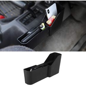 Shifter Side Storage Box Passenger Organizer Tray for Jeep Wrangler TJ 1997-2006 GearTray Interior Accessories, Black