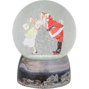 Northlight Norman Rockwell 'Christmas Surprise' Snow Globe, 6.5", White