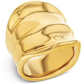 Calvin Klein Elemental Rings Collection for Women, Stainless Steel, Jewelry Accessory, Rings for Her, Designer Wear