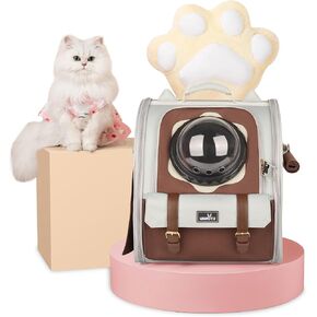 Wakytu Clear Bubble Cat Carrier Backpack, Space Capsule Pet Carrier Backpack for Large Cats and Small Dog, Breathable Dog Backpack Carrier for Travel and Hiking, Blue in Kuwait