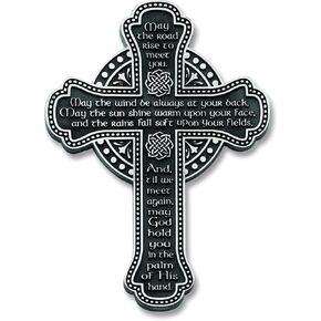 Cathedral Art (Abbey & CA Gift Message Wall Cross, 5-1/2-Inch, Silver, 0.40" x 4.00"