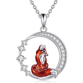 LUHE Animal Necklace Gifts 925 Sterling Silver Cute Pet Pendant Necklace Jewelry Gifts for Women