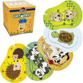 Ortopad® Bamboo Fun Pack Eye Patches, 50/Box (Junior Size, 0-2 yrs) Hedgehog Pack