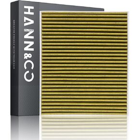 HANN&CO HEPA Activated Carbon High Flow Cabin Air Filter，Adopts Silver ion Technology，50% Longer Service Life，Suitable For Ford Explorer；Taurus；Flex；Lincoln MKS；MKT Replacement CF11176（HCC2121-Y）