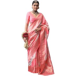 Designer Weaving Silk saree with unstitched blouse
