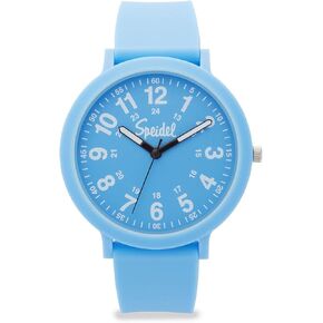 Speidel Eco Color Pop Recyclable Plastic Watch with 18mm Recyclable Silicone Strap - Blue