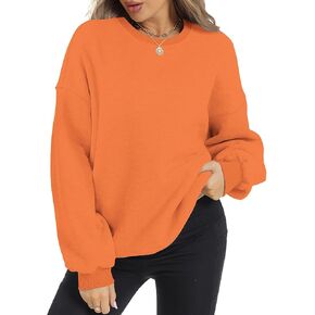 ROYLAMP Womens Oversized Sweatshirts Hoodies Fleece Crewneck Pullover Sweaters Top Fall Fashion Outfits Clothes 2024
