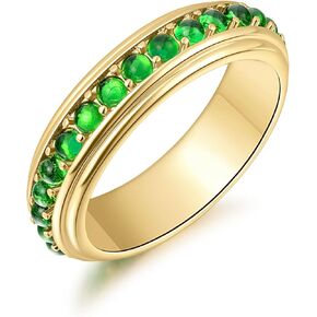 14K Gold Rings for Woman Cubic Zirconia Rings Womens Gold Rings Elegance Luxurious Rings for Women Gold Rings for Women Non Tarnish 5,6,7,8,9