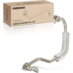 A-Premium Turbocharger Oil Line Compatible with BMW 535i 2008-2010, 535i xDrive 2009-2010, 535xi 2008, X6 2011, 1 Series M 2011, 135i 2008-2010, 135is 2013, M240i 2017-2019, M240i xDrive, 3.0L, Return