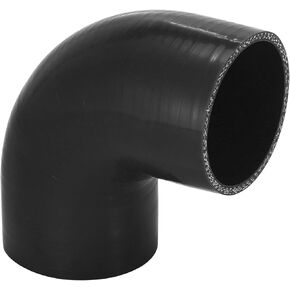 70mm 2.75 ID 90 Degree Hose Elbow Silicone Reducer Hose turbo Silicone Hose Coupler Intercooler Tube Black for Car Intercooler Intake Piping