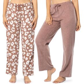 Fruit of the Loom Women's Fleece Sleep Pajama Pant, 2 Pack
