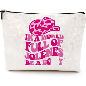 Inspired Music Lover Gift Cosmetic Bag Makeup Bag Pouch Western Hat Singer Dolly Fans Gift Stuff Friendship Gifts for Women Family Sister Friends Daughter Graduation Halloween Birthday Christmas