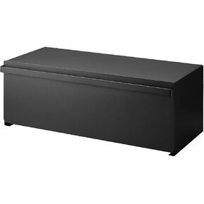 Yamazaki Home Tower Wide Bread Box Keeper Holder Container, Metal Bread Holder Saver Steel