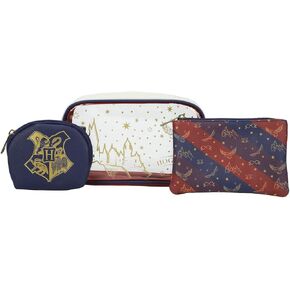 Bioworld Harry Potter Hogwarts Travel Cosmetic Bags - Set of 3