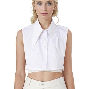 Detachable Pointed White Collar Fake Dicky Collar Cuellos Falsos para Mujer Half Shirts for Women Layering