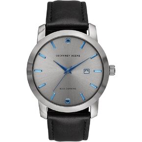 Geoffrey Beene Mens Watches Quartz Analog Wrist Watch for Men with Date Dress Watch Elegant Gift for Men