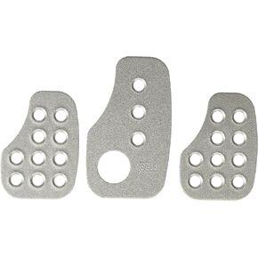 OMP - Racing Pedals - Silver (Set of 3) (OA0-1030)