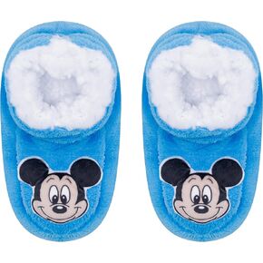 Disney Toddlers’ Fuzzy Comfort Socks with Non-Slip Grippers – Mickey Mouse, Minnie Mouse, Winnie the Pooh