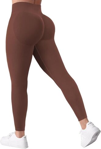 Hidden Scrunch Butt Lifting Leggings for Women Impact Leggings Seamless Gym Workout Leggings Mid Low Waist Yoga Pants in Kuwait