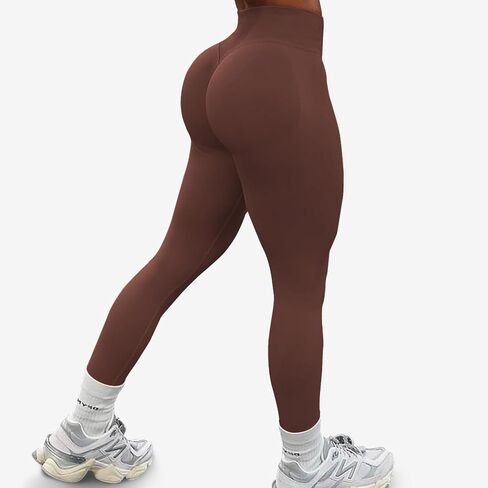 Hidden Scrunch Butt Lifting Leggings for Women Impact Leggings Seamless Gym Workout Leggings Mid Low Waist Yoga Pants in Kuwait