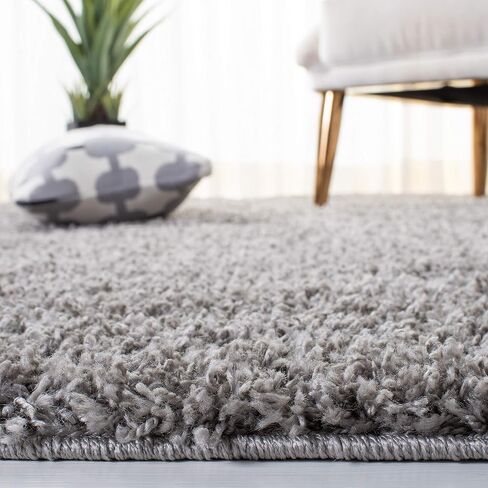 SAFAVIEH Venus Shag Collection Runner Rug - 2'2" x 10', Taupe, Solid Design, Non-Shedding & Easy Care, 1.8-inch Thick Ideal for High Traffic Areas in Living Room, Bedroom (VNS520E) in Saudi Arabia