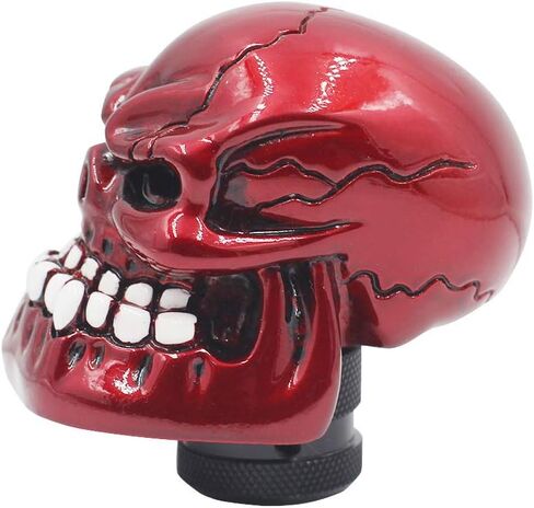 Sakali Resin Human Bone Skull Car Gear Stick Shift Shifter Knob Universal fit for Most Manual Transmission or Automatic Transmission Without Lock Button (Slivery) in Saudi Arabia
