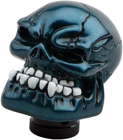 Sakali Resin Human Bone Skull Car Gear Stick Shift Shifter Knob Universal fit for Most Manual Transmission or Automatic Transmission Without Lock Button (Slivery) in Saudi Arabia