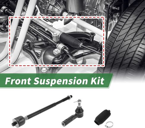 X AUTOHAUX طقم تعليق أمامي 6 قطعة نهاية قضيب ربط داخلي خارجي مع حذاء لسيارة شيفروليه إكوينوكس 2005-2009 لسيارة بونتياك تورنت 2006-2009 رقم EV80781/ES800030 in Saudi Arabia