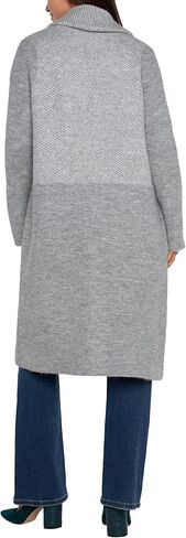 معطف سترة شال بأكمام طويلة مفتوح من الأمام للنساء من Liverpool Los Angeles، كتلة بنمط رمادي in Kuwait