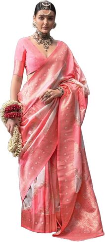 Designer Weaving Silk saree with unstitched blouse in Saudi Arabia