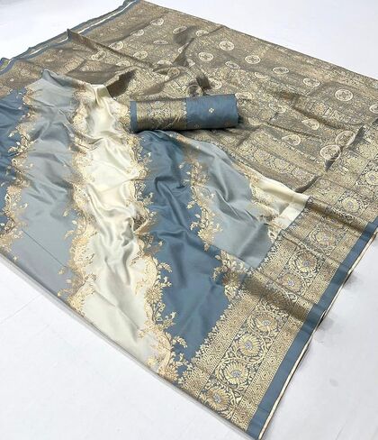 Designer Weaving Silk saree with unstitched blouse in Saudi Arabia