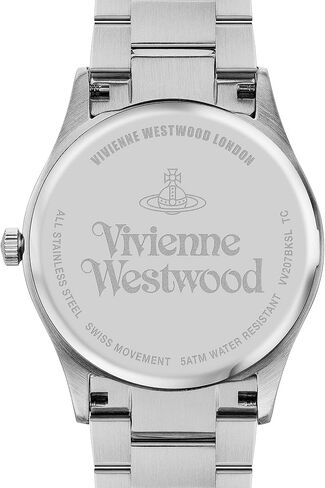 ساعة Vivienne Westwood The Cranbourne للرجال كوارتز بمينا أسود وسوار فضي من الفولاذ المقاوم للصدأ VV207BKSL in Kuwait