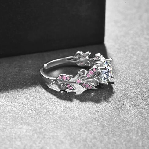 PRAYMOS Birthstone Rings for Women 925 Sterling Silver Adjustable Open Ring for Women with Jewelry Box Size 7-9 in Kuwait
