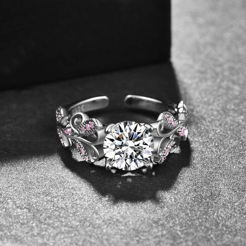 PRAYMOS Birthstone Rings for Women 925 Sterling Silver Adjustable Open Ring for Women with Jewelry Box Size 7-9 in Kuwait