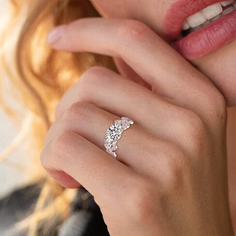 PRAYMOS Birthstone Rings for Women 925 Sterling Silver Adjustable Open Ring for Women with Jewelry Box Size 7-9 in Kuwait