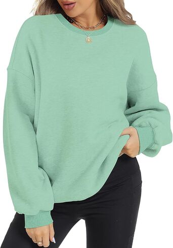 ROYLAMP Womens Oversized Sweatshirts Hoodies Fleece Crewneck Pullover Sweaters Top Fall Fashion Outfits Clothes 2024 in Saudi Arabia