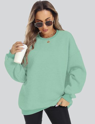 ROYLAMP Womens Oversized Sweatshirts Hoodies Fleece Crewneck Pullover Sweaters Top Fall Fashion Outfits Clothes 2024 in Saudi Arabia