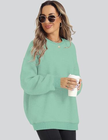 ROYLAMP Womens Oversized Sweatshirts Hoodies Fleece Crewneck Pullover Sweaters Top Fall Fashion Outfits Clothes 2024 in Saudi Arabia