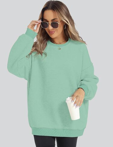 ROYLAMP Womens Oversized Sweatshirts Hoodies Fleece Crewneck Pullover Sweaters Top Fall Fashion Outfits Clothes 2024 in Saudi Arabia