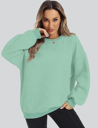 ROYLAMP Womens Oversized Sweatshirts Hoodies Fleece Crewneck Pullover Sweaters Top Fall Fashion Outfits Clothes 2024 in Saudi Arabia
