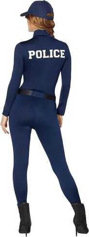 روح الهالوين الكبار زي ضابط الشرطة Catsuit | زي ضابط الشرطة | أزياء المهنة | أزياء الأزواج in Saudi Arabia