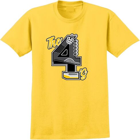 SNELOS Shirt to Match Sneaker Jordan 4 Tour Yellow Lighting Match Jordan tee in Saudi Arabia