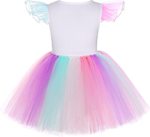 Unicorn Costume for Girls LED Light Up Tutu Dress Unicorn Birthday Party Halloween Costume for Girls in Saudi Arabia