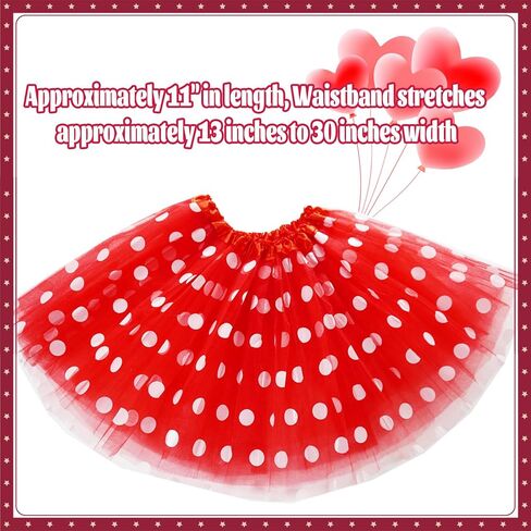 Girls Polka Dot Tutu Skirt, Red Black Blue Polka Dot Tutu Halloween Tutu Christmas Birthday Tutu Costume in Saudi Arabia