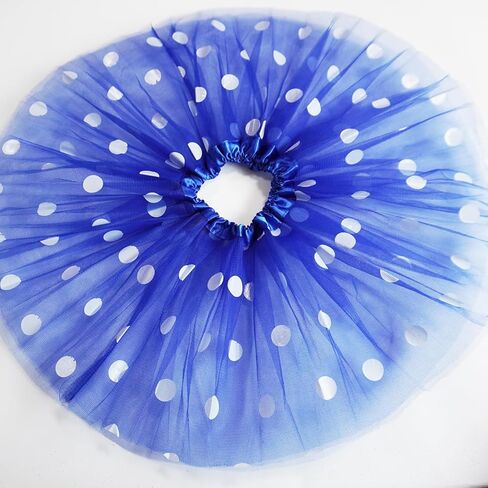 تنورة توتو منقطة للفتيات، أحمر أسود أزرق منقط توتو للهالوين توتو عيد الميلاد وأعياد الميلاد توتو in Kuwait