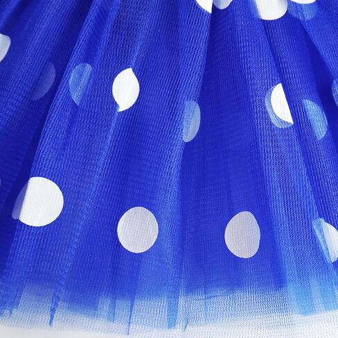 تنورة توتو منقطة للفتيات، أحمر أسود أزرق منقط توتو للهالوين توتو عيد الميلاد وأعياد الميلاد توتو in Kuwait