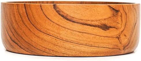 مجموعة من أوعية من خشب الساج الجاوي المائل بطول 25.4 سم - مثالية للاستخدام اليومي، صديقة للساخنة والباردة، متينة للغاية - تصميم مخصص فاخر مصنوع يدويًا من قبل حرفيين إندونيسيين in Kuwait