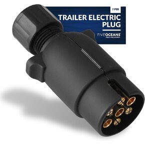 Five Oceans 7 Pin Trailer Electric Plug Adapter and Socket